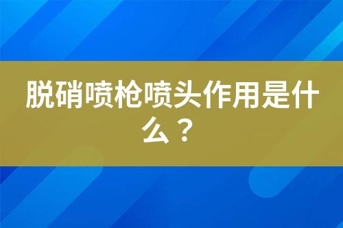 雙流體脫硝噴槍結(jié)構(gòu)是什么樣的？